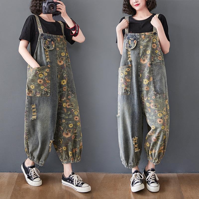 Fashion Art Plus Size Printed Women's Cowboy Work Clothes - Legged Cowboy Pants2