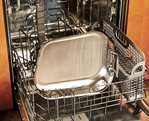 All-Clad Gourmet Stainless Steel Nonstick Roaster With Rack, 11 X 14 Inch, Silver #TOP5