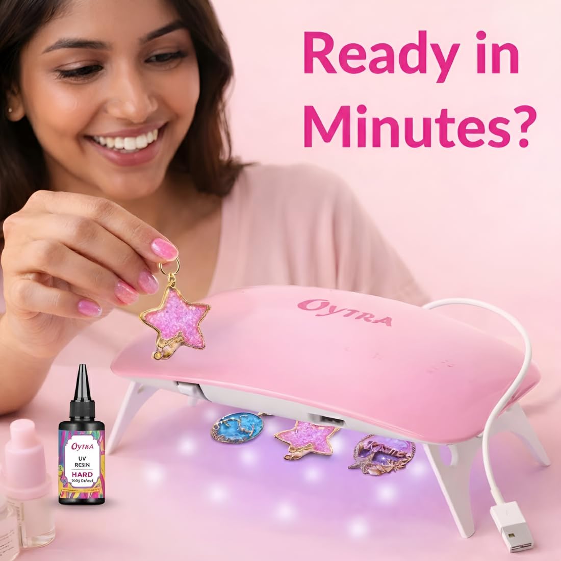 Oytra UV LED Nail Lamp - Fast Gel Polish Curing -2
