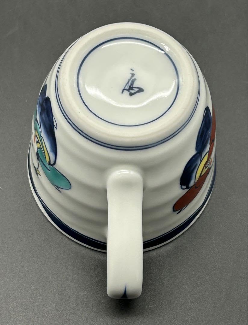 Amazon.co.jp: 陶器 有田焼 鷹山窯 染錦二人唐子 マグカップ : ホーム