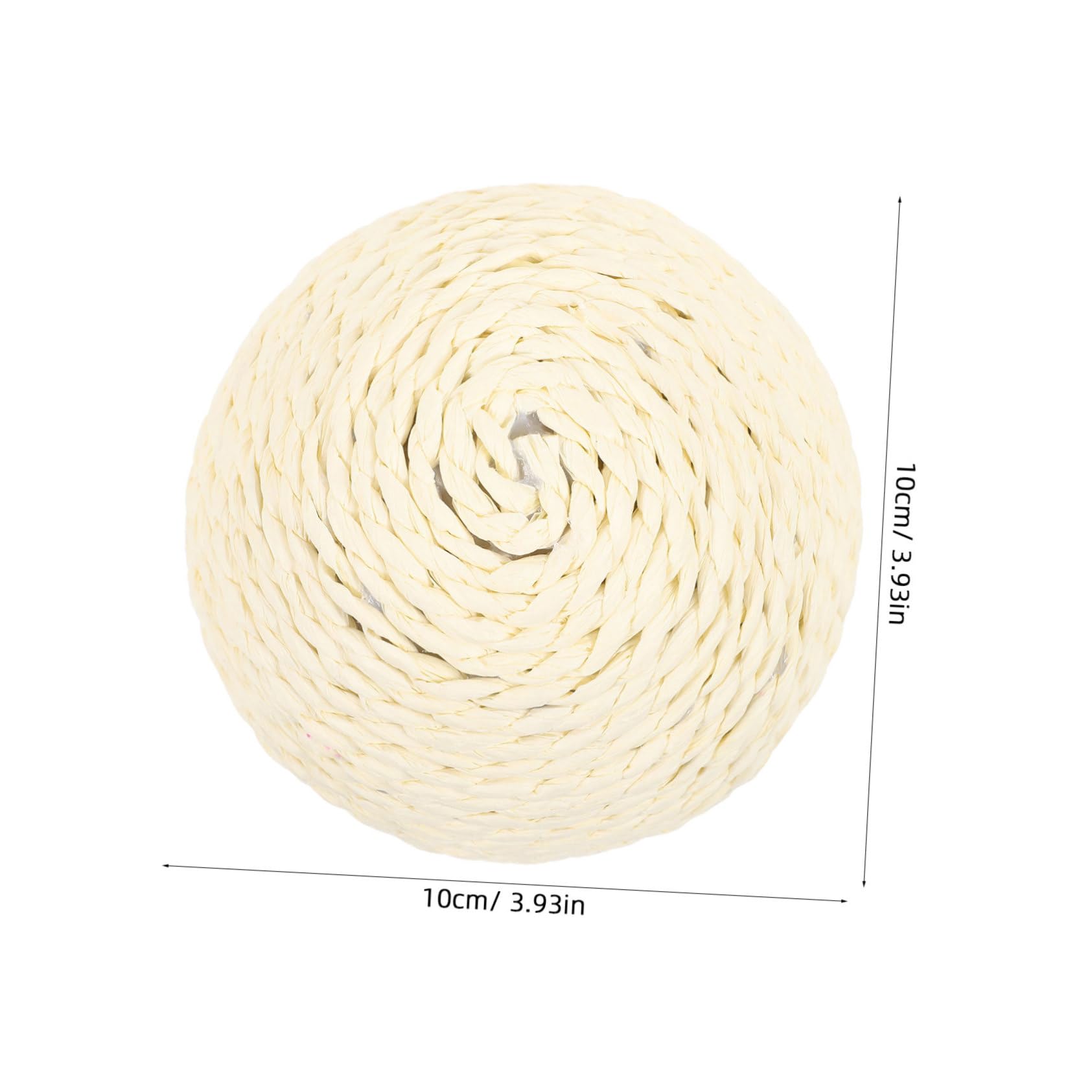 YARNOW Interactive Cat Toy Sisal Ball for Cats Large Scratching Toy Balls Reusable