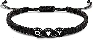 Initial Bracelets for Women Men's Bracelets Gifts for Girlfriend Boyfriend Letter Bracelets I Love You Gifts for Her Him Best Friend Birthday Gift Christmas Jewelry