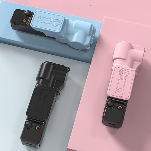 Miniatura 2 de Gugxiom Funda protectora para Osmo 3 Accesorios, Gimbal de plástico Protector de pantalla Tapa protectora de lente (negro)