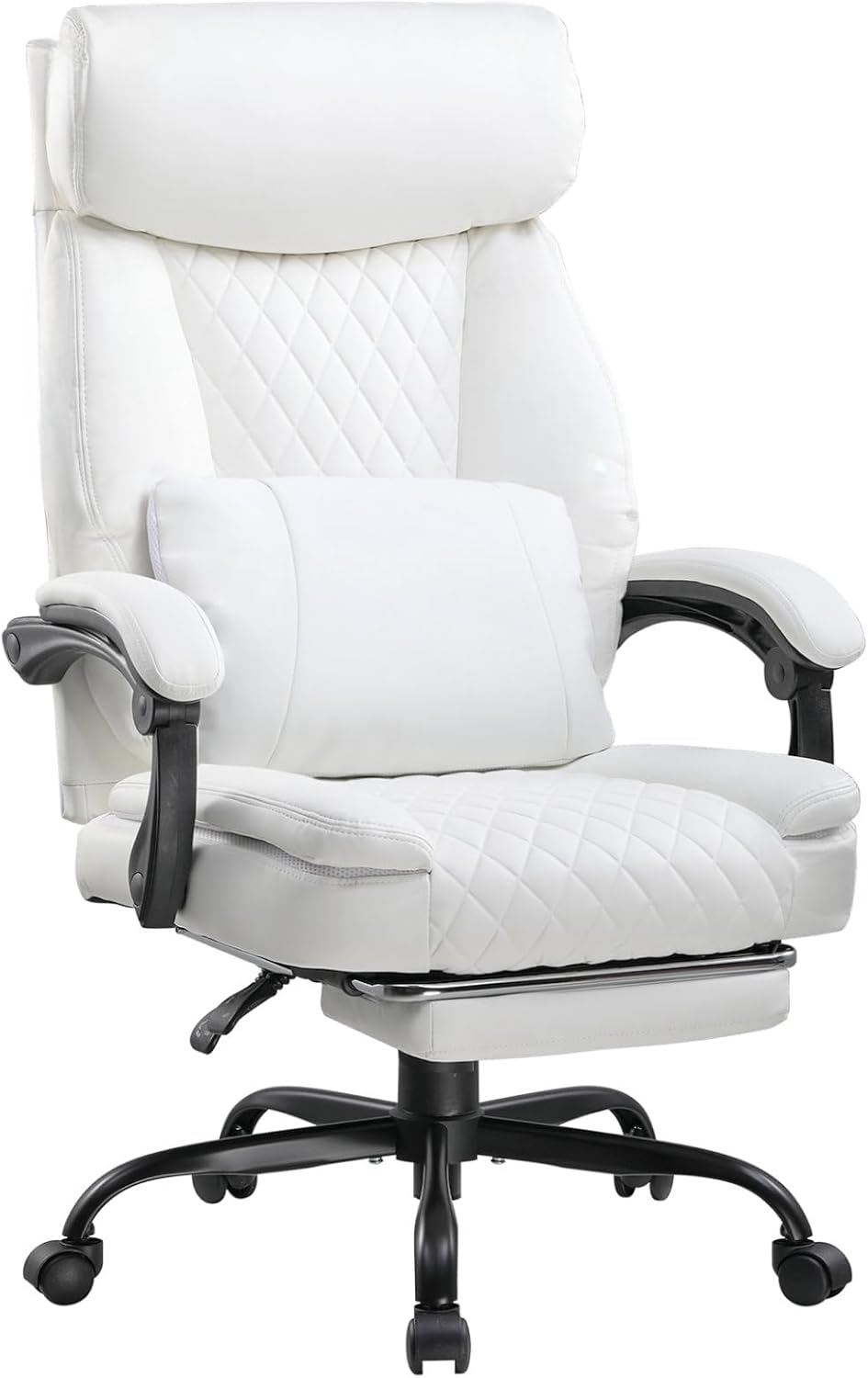 COMHOMA Executive Office Chair with Footrest, Comfy Ergonomic Desk Chair High Back