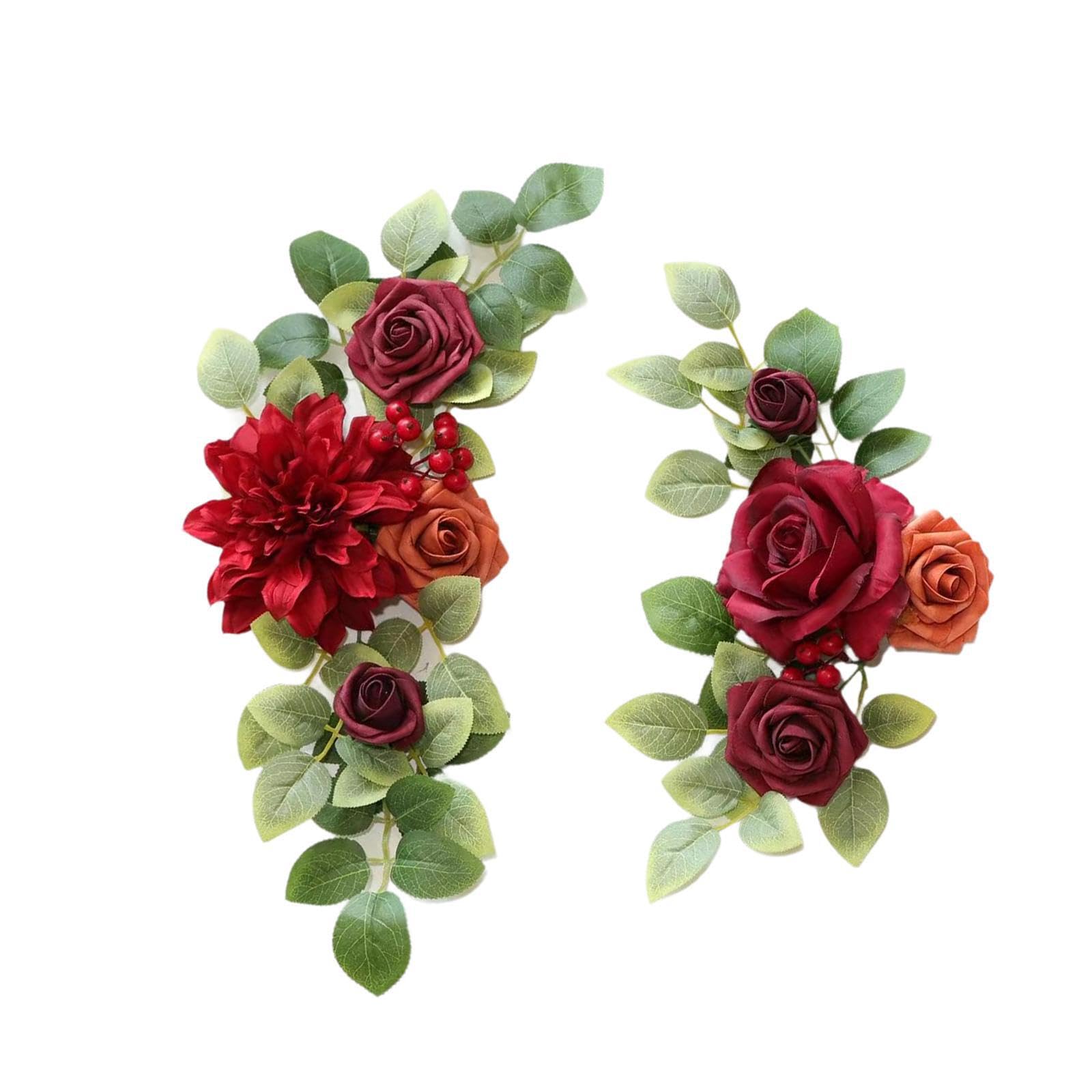 TWISAXC Striking Corner Flower Wedding Celebration Accessories Transform Venue Into Floral Wonderland Captivating Guests With Stunning Arrangements Wedding Arch Flower, Style H