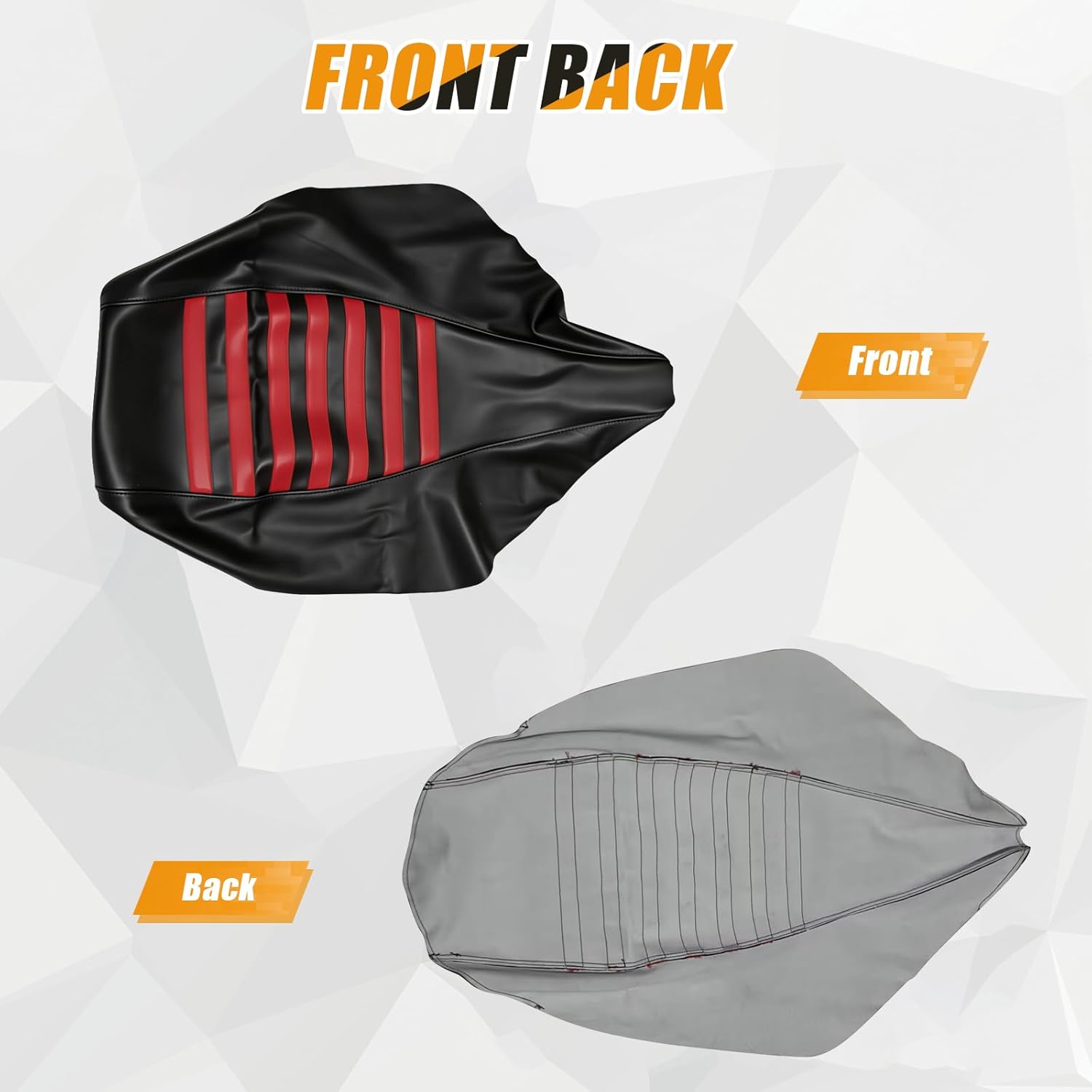 ATV Seat Cover Replacement for 2004-2013 Yamaha YFZ 450 4 Wheeler Quad, Red and Black