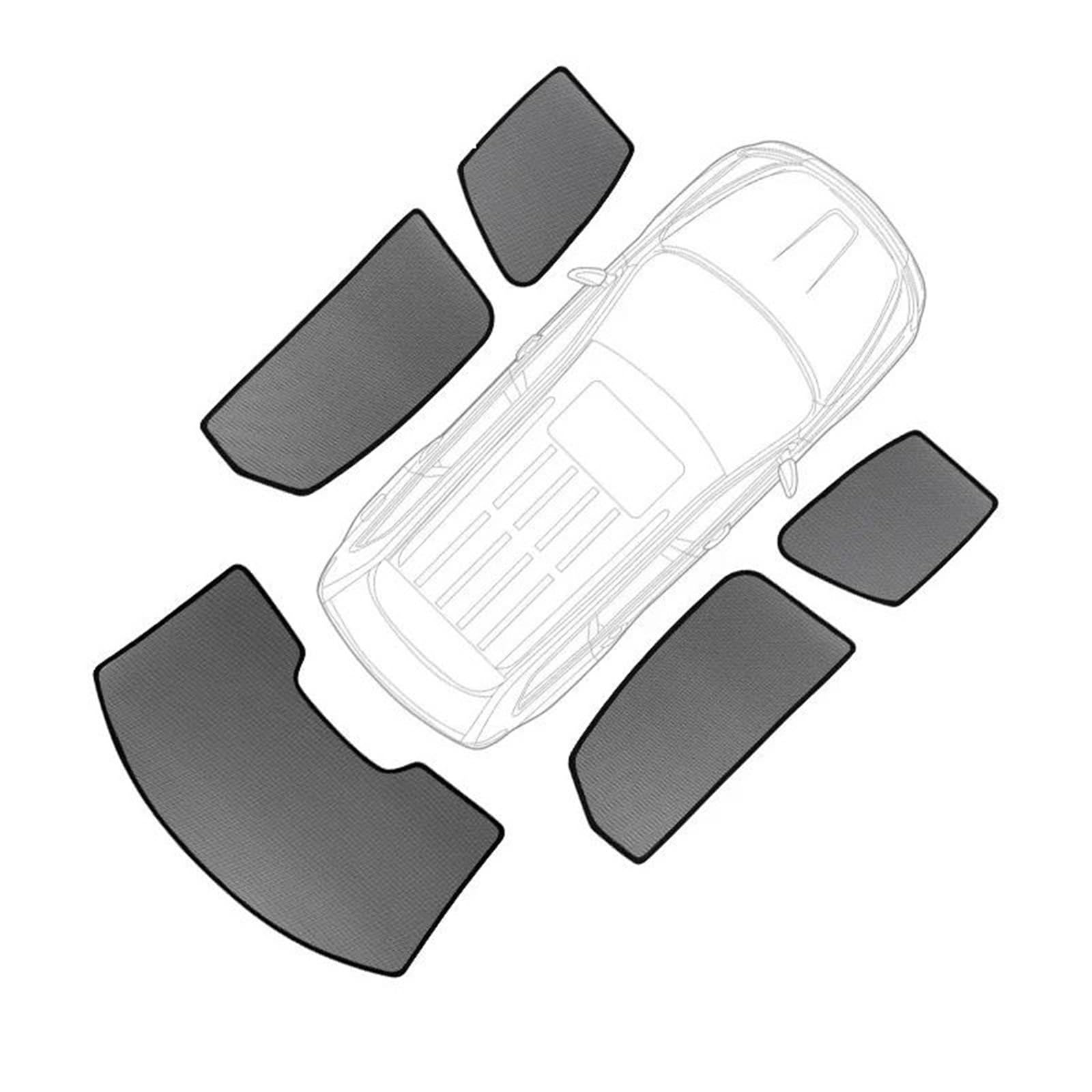 Aletta Parasole per Q7 4M 2015-2023 Parasole per Auto Parabrezza Anteriore Lunotto Posteriore Parasole per Finestrino Laterale Parasole dell’Auto(5pcs5)