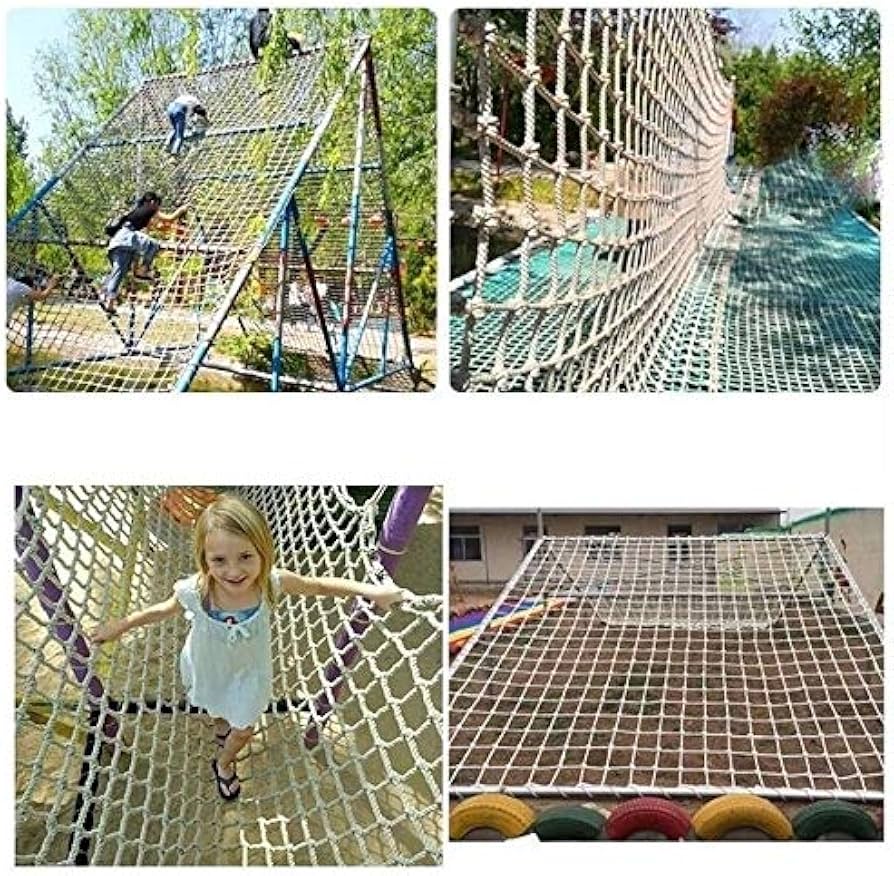 【ケージに】 HUJB Playground Climbing Net for Kids，Outdoor Safety Cargo Net