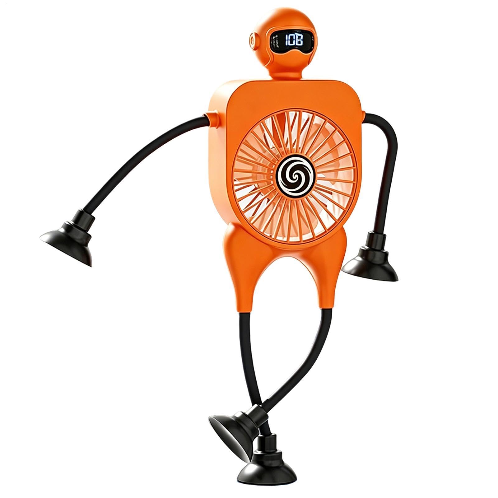 Ventilateur bureau robot compact portable 23.6x33cm pour maison