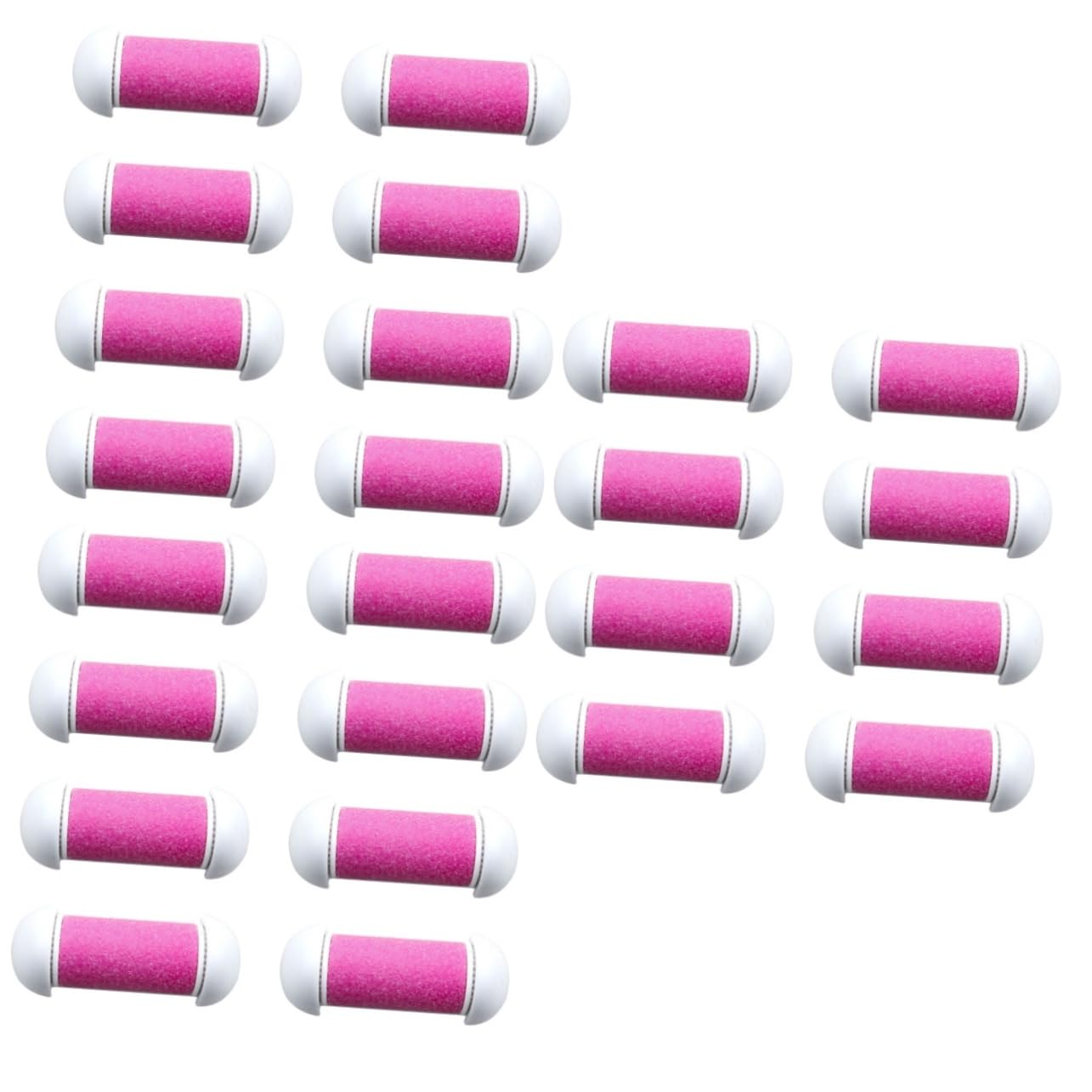 minkissy 30piezas Rodillos De Reemplazo Para Exfoliador De Pies Eliminador De Muerta y Durezas Herramienta De Cuidado De Pies Color Rosa