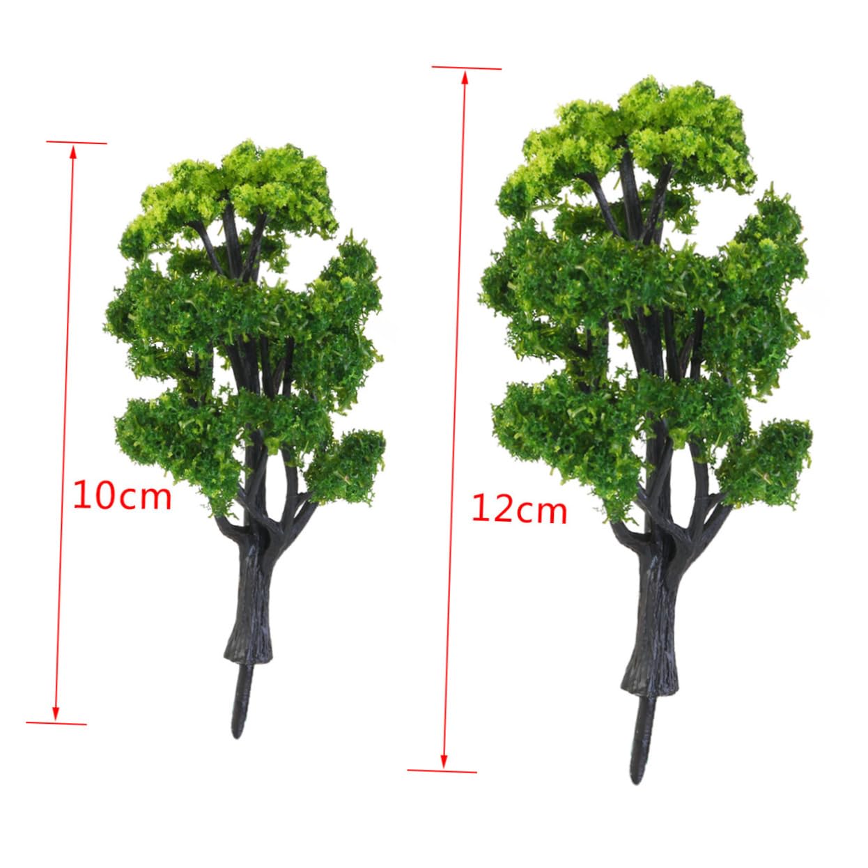 ABOOFAN 3 Set Di Alberi Di Simulazione Per Modellismo Ferroviario in Scala 1:50 Verdi Per Scenari Decorativi 12 Pezzi*3