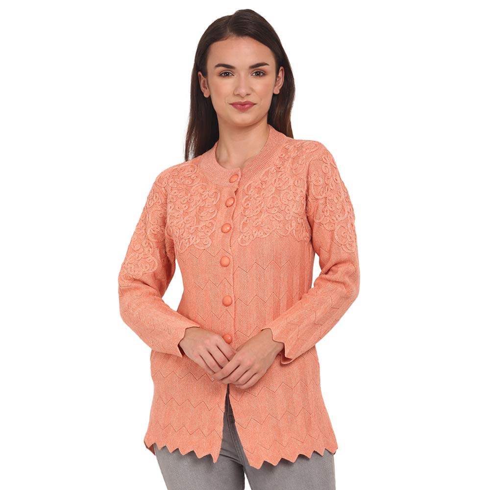 ewools Women's Wool Round Neck Cardigans-picture-13