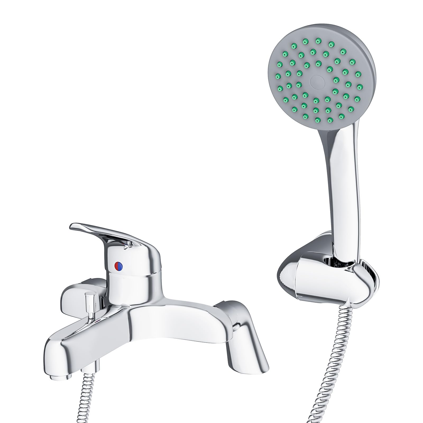 Nes Home Bath Shower Mixer Tap With Handset - Chrome Finish