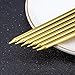 Luter Metallic Candle Long Gold Candle Birthday Candles with Holder Cake Candles for Wedding Birthday Party Decoration (24 Pieces)