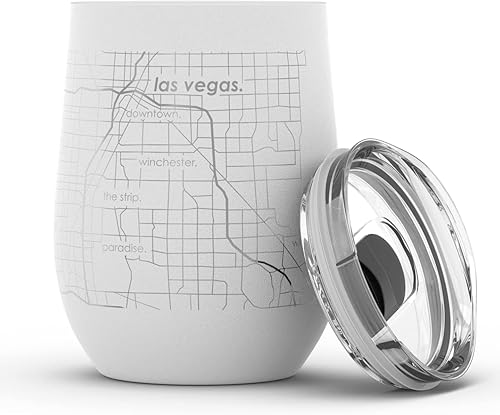 Vista 601 de Well Told Lexington Kentucky Map - Vaso de vino aislado con grabado de mapa de Kentucky, taza de acero inoxidable grabada (12 onzas, verde domingo)