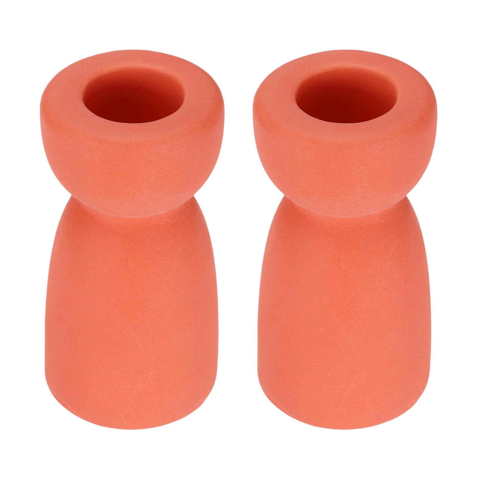 sourcing map 2 Pack Candlestick Holder Orange Red Ceramic Taper Candle Holder Candle Stand Holders Modern Style Decoration for Centerpiece Tabletops Anniversary