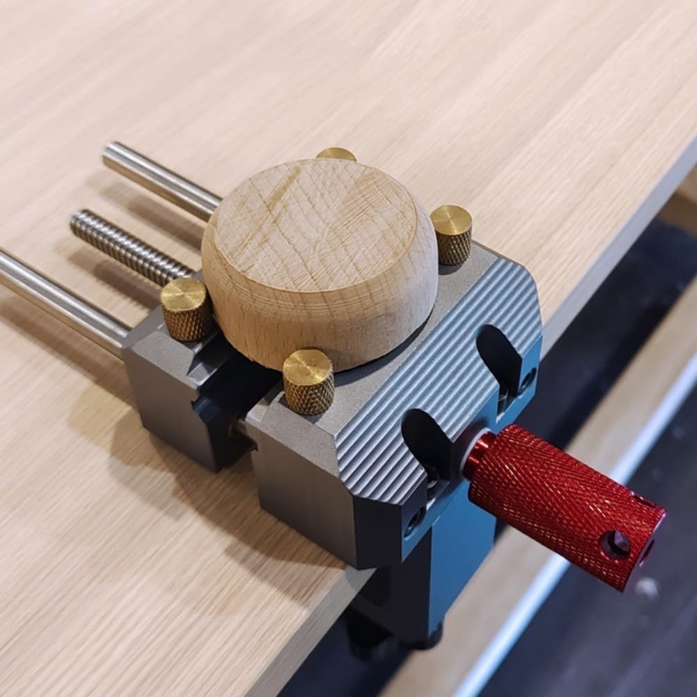 Tornillo de banco de carpintería de aleación de aluminio, abrazadera resistente con mandíbulas ajustables para estación de trabajo de bricolaje, plata