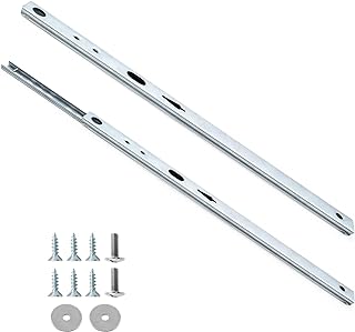 Luomorgo 2 Pcs Metal Drawer Slides, 13.5 Inch Drawer Slide, Ball Bearing Two Way Slide Track Rail, Heavy Duty Dresser Drawer Slides for Kitchen Cabinet