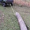 Timber Tuff TMW-20 12-Foot Log Grabber Chain Loop Slides Over 2 Inch Ball for Towing with 5/16 Inch Links and 4 Foot Unique V Shaped Grippers, Green