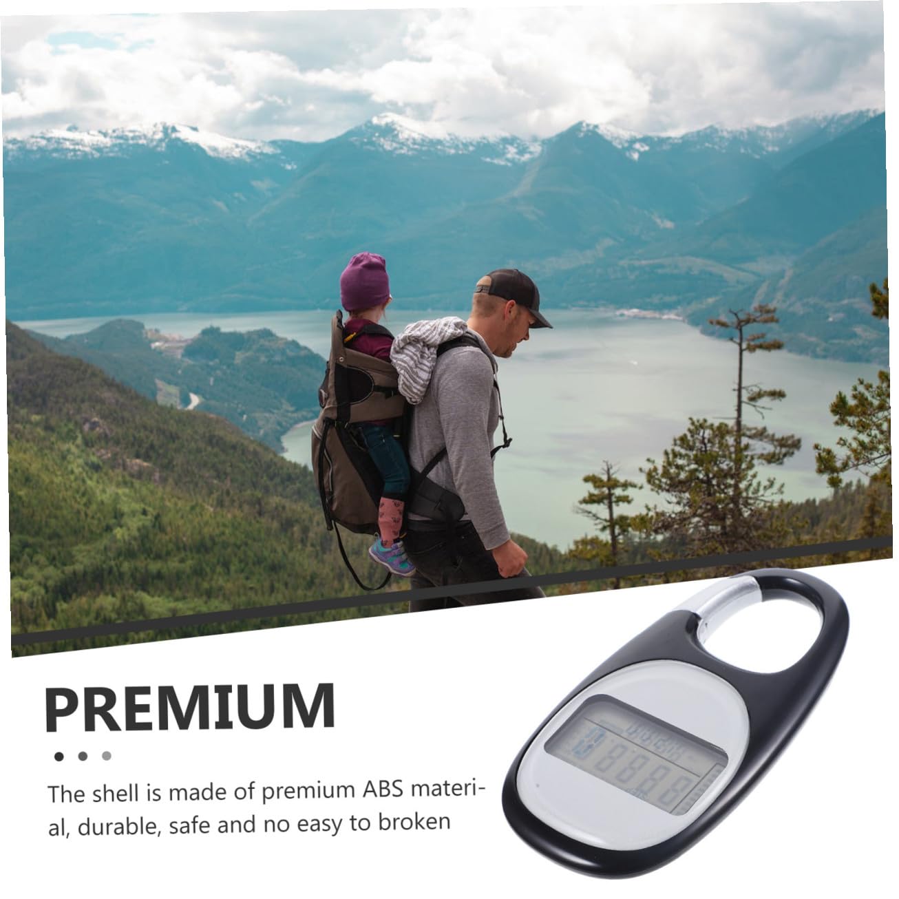 Podomètre Portable Multifonctionnel pour Outdoor Compteur de Compteur de Calories pour Randonnée Sport Couleur Aléatoire