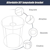 Vista 6 de Soporte de pantalla de hierro forjado Soporte de lámpara de bricolaje Marco de lámpara de bricolaje Herramienta de lámpara Marco de luz Soporte