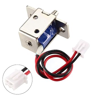 uxcell DC 12V 0.54A 4.5mm Mini Electromagnetic Solenoid Lock Push Pull Type for Electirc Door Lock
