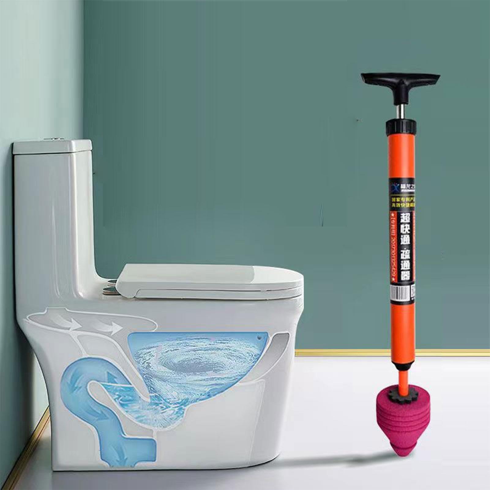 Déboucheur de toilettes haute pression | Outil de plomberie haute pression | Déboucheur de toilettes robuste | Déboucheur de toilettes avec poignée ergonomique pour déboucher les toilettes, les