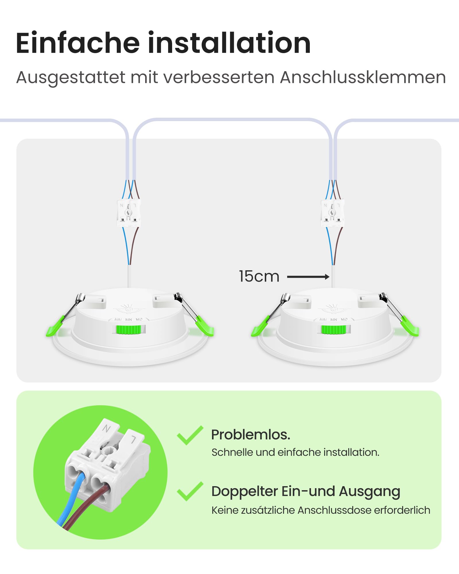 ALUSSO LED Einbaustrahler Ultra Flach 7W 230V Dimmbar 580lm 30mm Einbautiefe Warmweiß 3000K Neutralweiß 4000K Kaltweiß 6500K IP44 12er Set