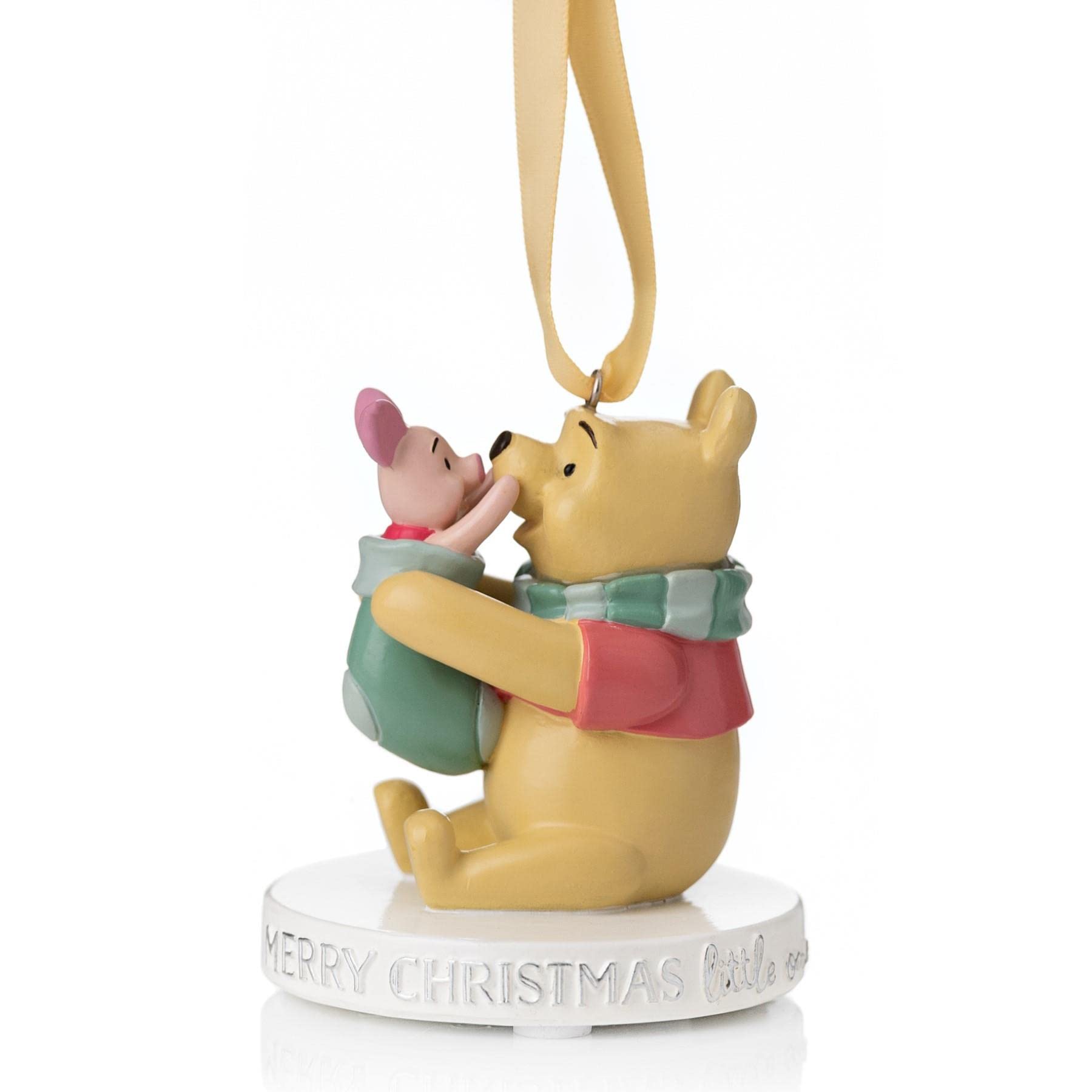 Widdle Gifts Yellow Disney Baby Christmas Hanging Tree Decoration - Winnie Pooh/Merry Christmas 6439