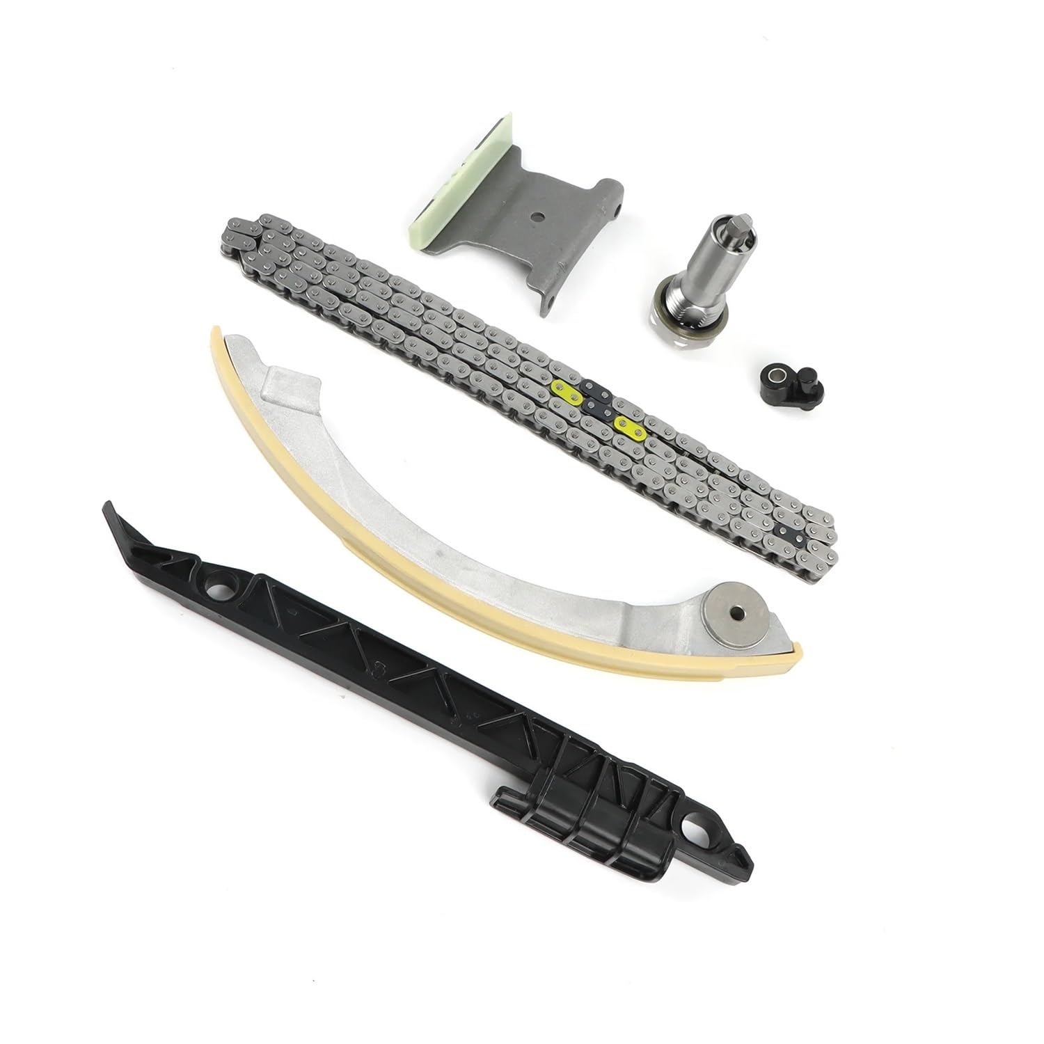 Accesorios de repuesto 1 juego de cadena de distribución de motor TKC8002 con tensor de tapón de aceite.