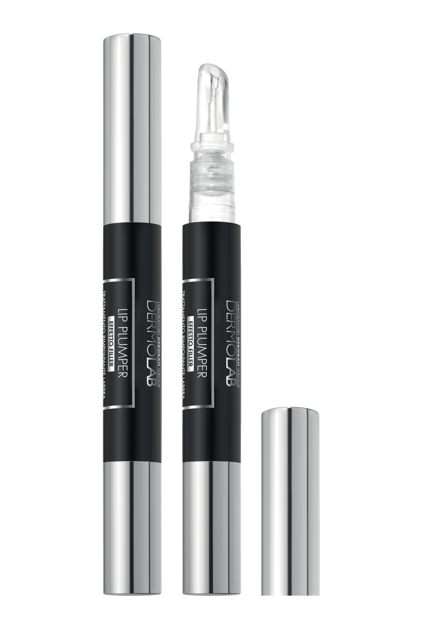 Dermolab - Lip Plumper, Trattamento Rimpolpante Labbra Effetto Filler con Acido Ialuronico, Gatuline Intense MB, e Maxi Lip per Labbra più Carnose, Idratate e Morbide, 5ml