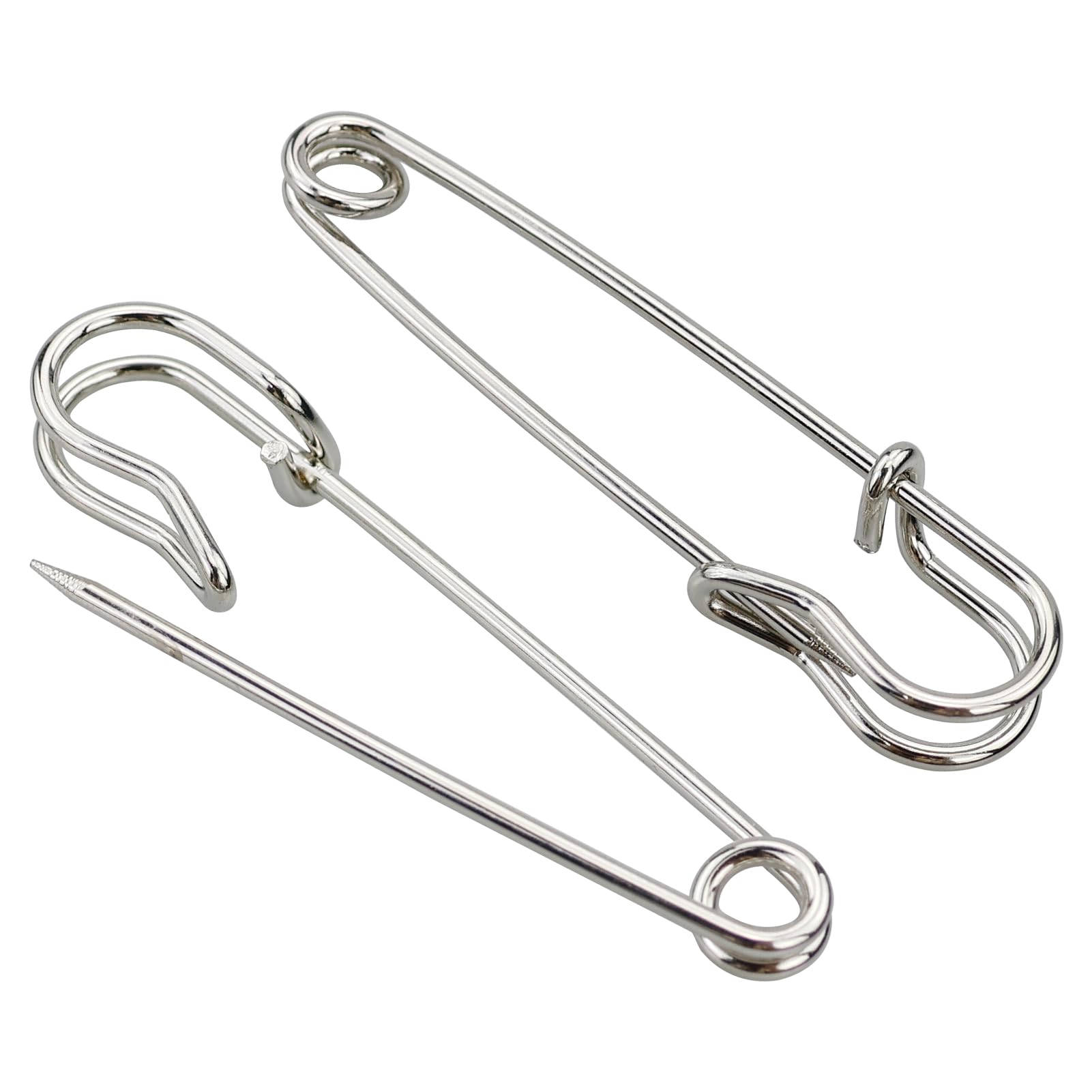 Veiligheidsspelden zilver 30 36 45mm 12 stuks