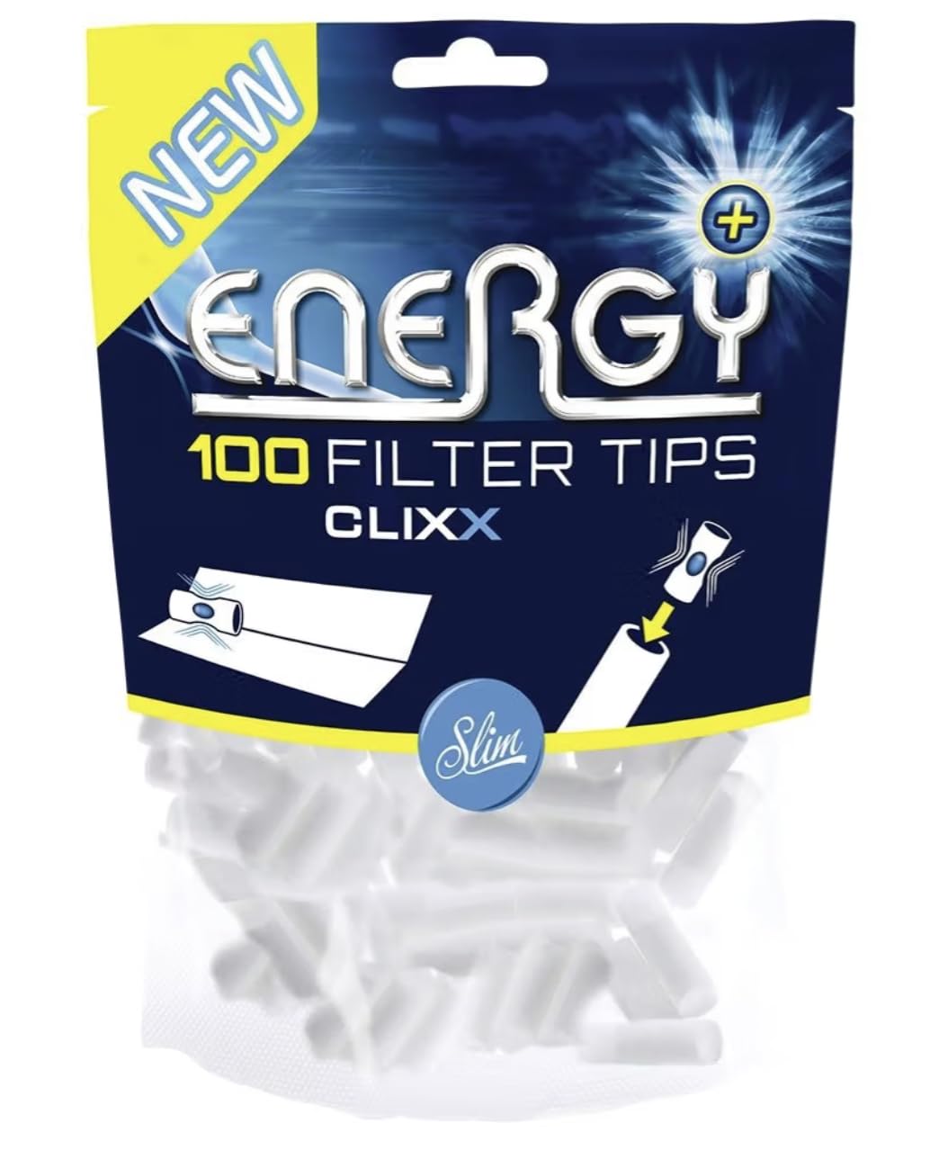 Energy+ Filter Tips Menthol – 10x100 Stück, Kapselsystem Für Erfrischten Genuss
