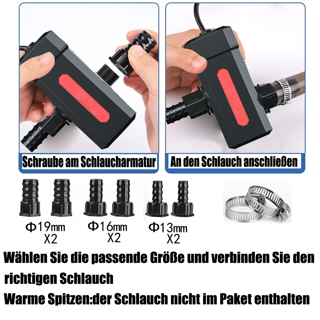 Aquarium UVC-Klärer mit Timer,UV Sterilisator Licht 7W Fischtank UVC Teichklärer UV Licht Gartenwasser sauber UV-Sterilisatoren Desinfektion für klares Wasser Teich Wasserklärer UV-C Algenvernichter