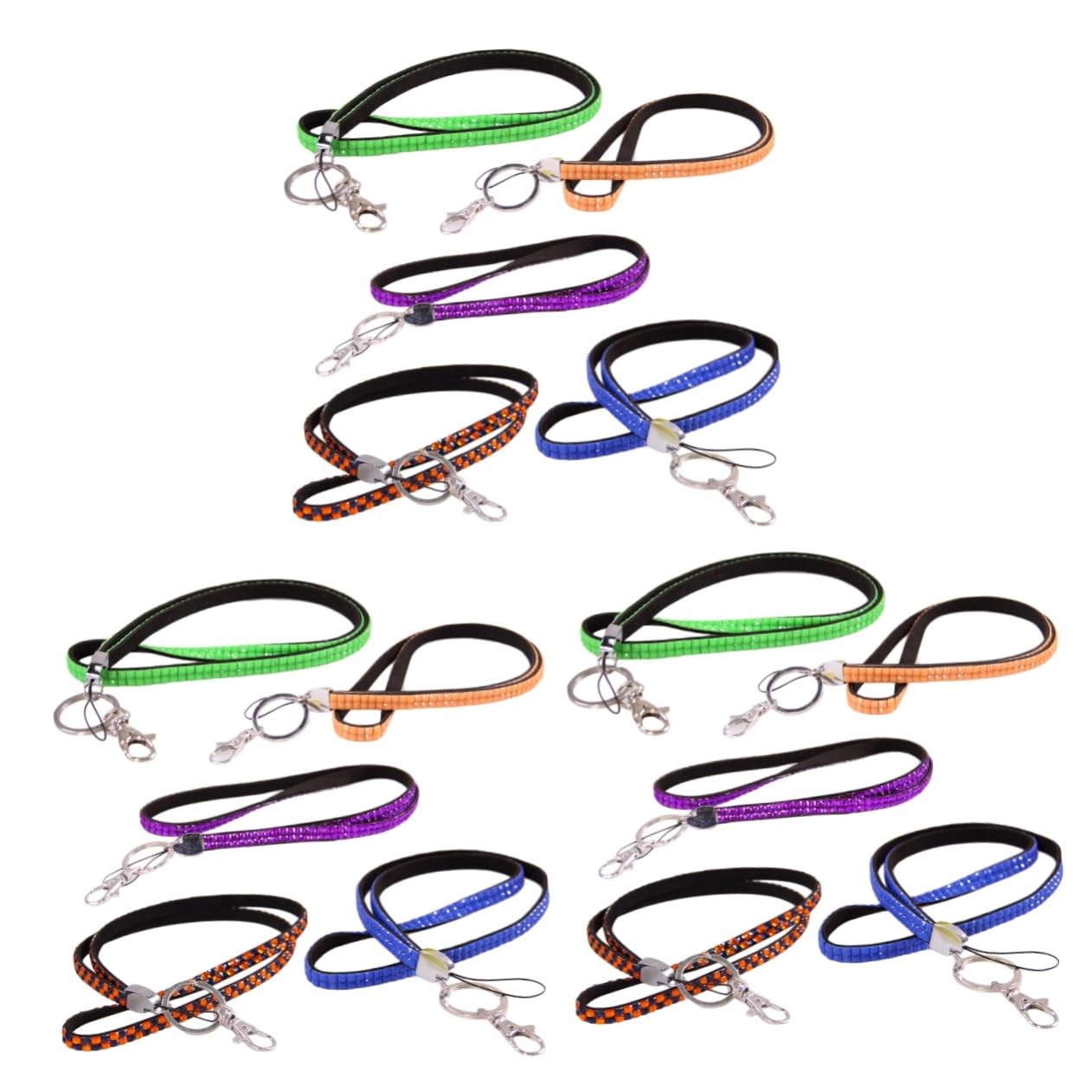 3 Set Cordino Per Smartphone Con Strass Cintura Sicurezza Per Telefono Tracolla Compatibile Con Maggior Dei Cellulari Casual Colore Casuale 5 Pezzi * 3