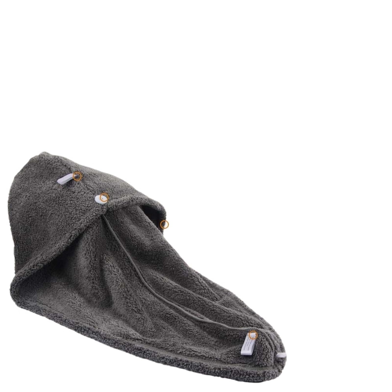 Saugfähige Mikrofaser-Haarturban-Trockentuch-Haarwickelkappe(Grey,3PCS_25CMX65CM)