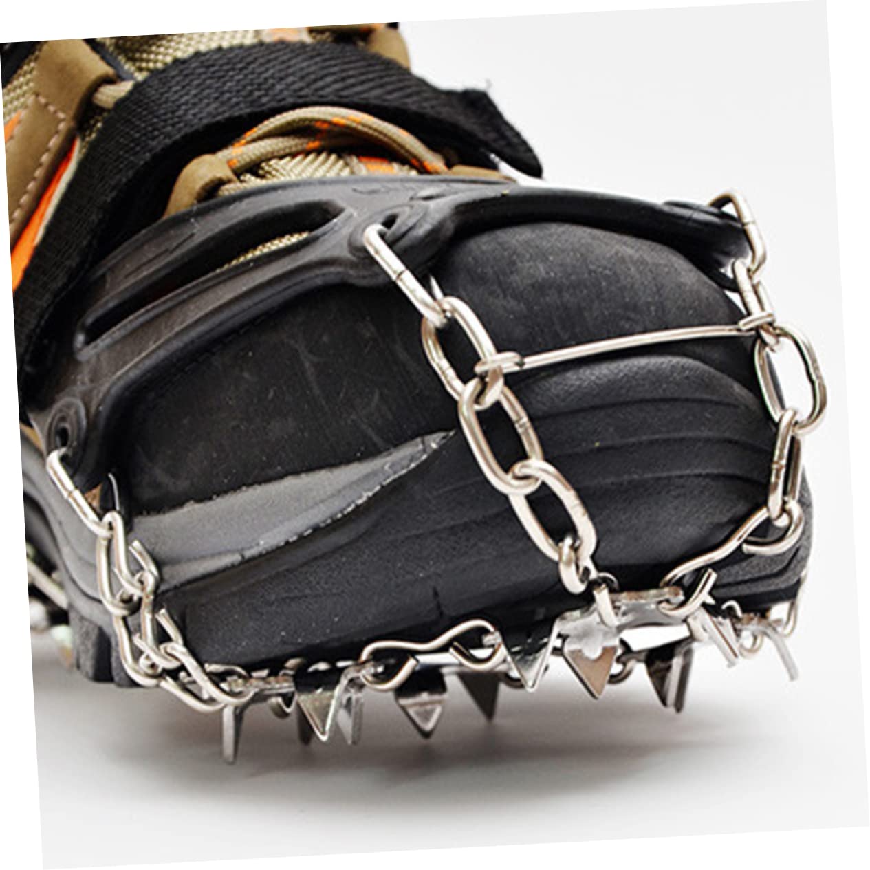 KESYOO Outdoor Winter Boot Spikes 19 Tooth Crampons Anti-Skid Grips for Ice Snow and Rough Terr