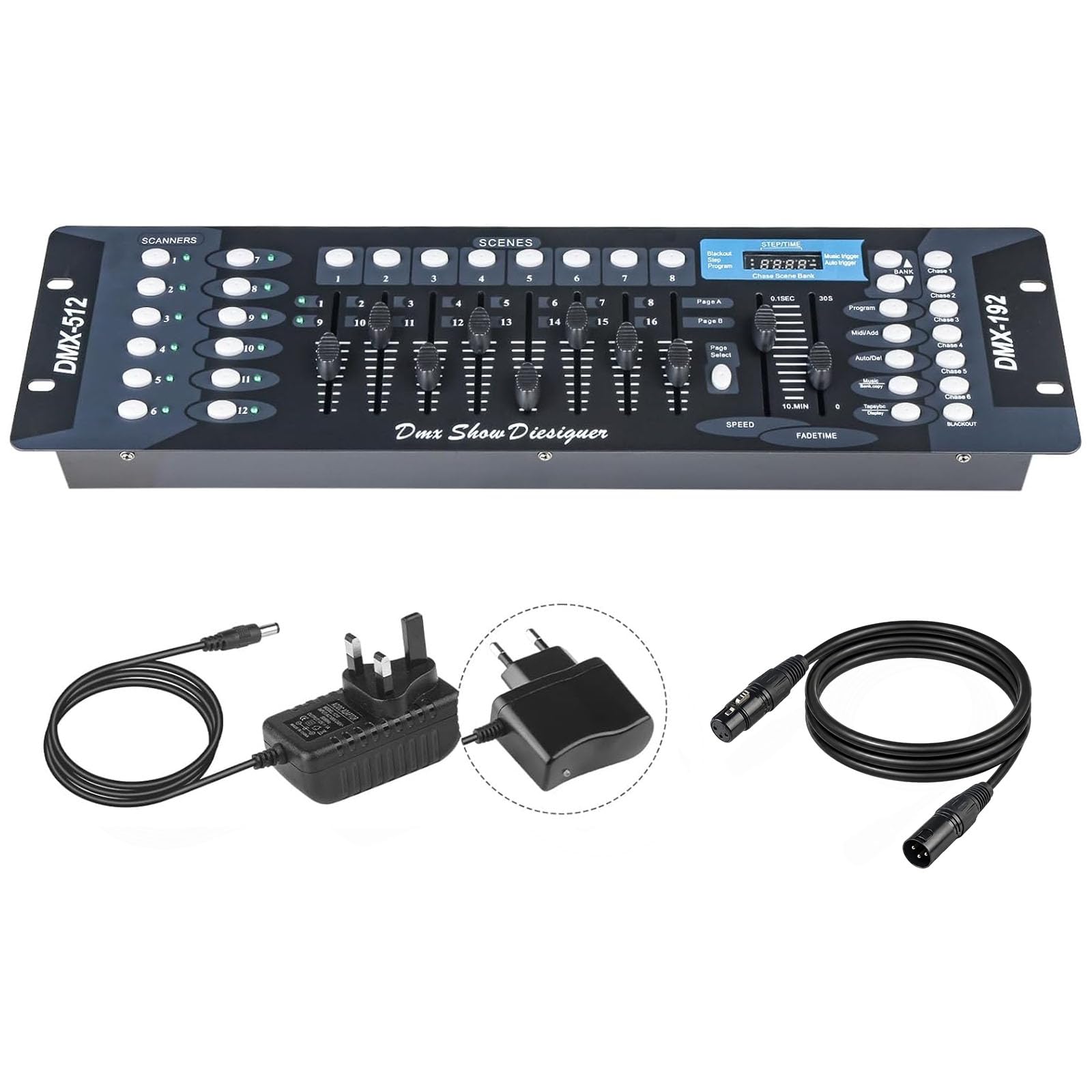 Controlador Dmx 192 Canales Dmx512 Controlador para Iluminación de Escenario, Mezcladores de iluminación Mesa Controladora de Luces Consola Dmx 512, Dmx Console Mesa Luces Dmx Controller Control Board