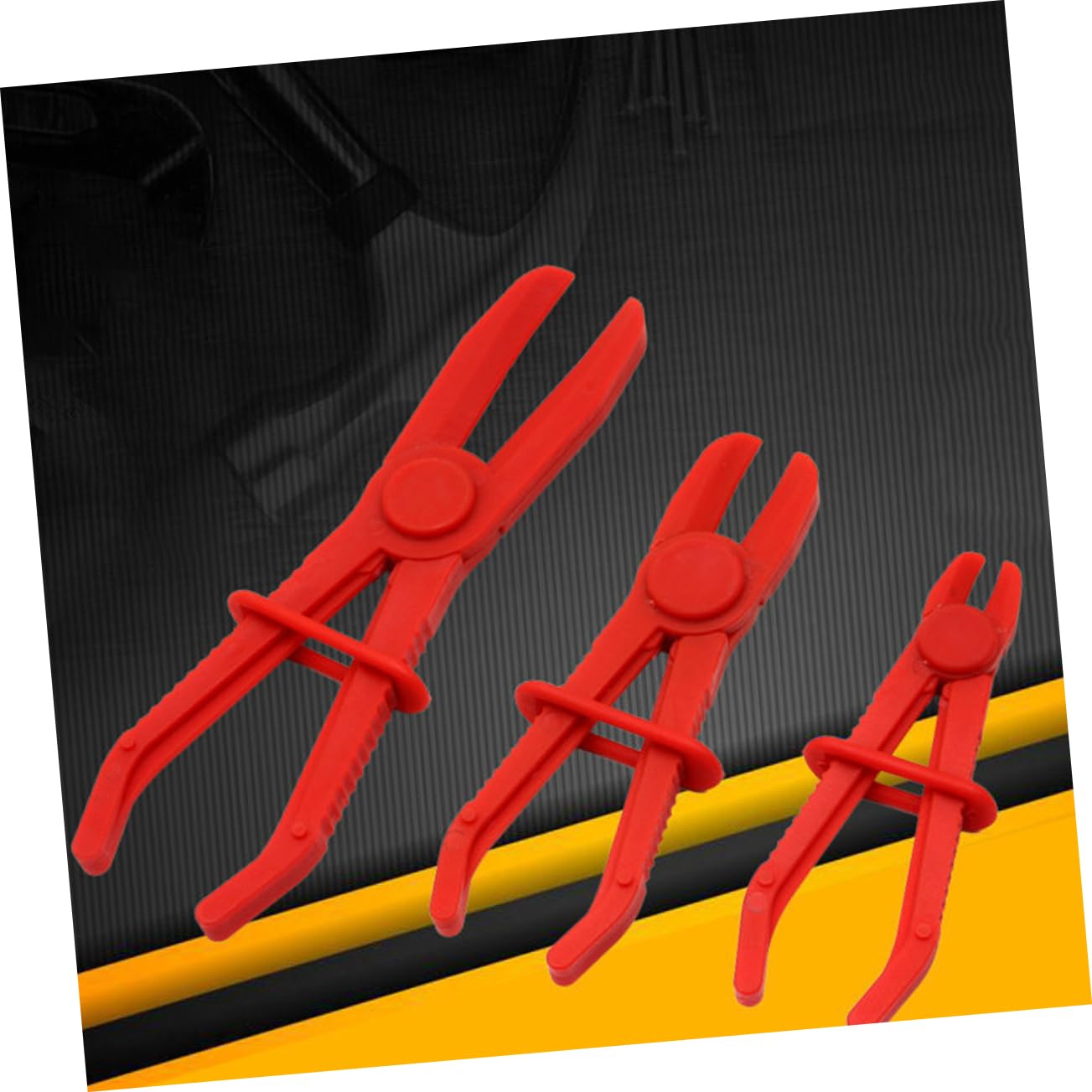 3Pcs Car Tubing Clamp Tool Plastic Shut Off Pliers for Automotive Water Lines Lightweight Non Conductive Design Special Arc for Safe Clamping Pinching