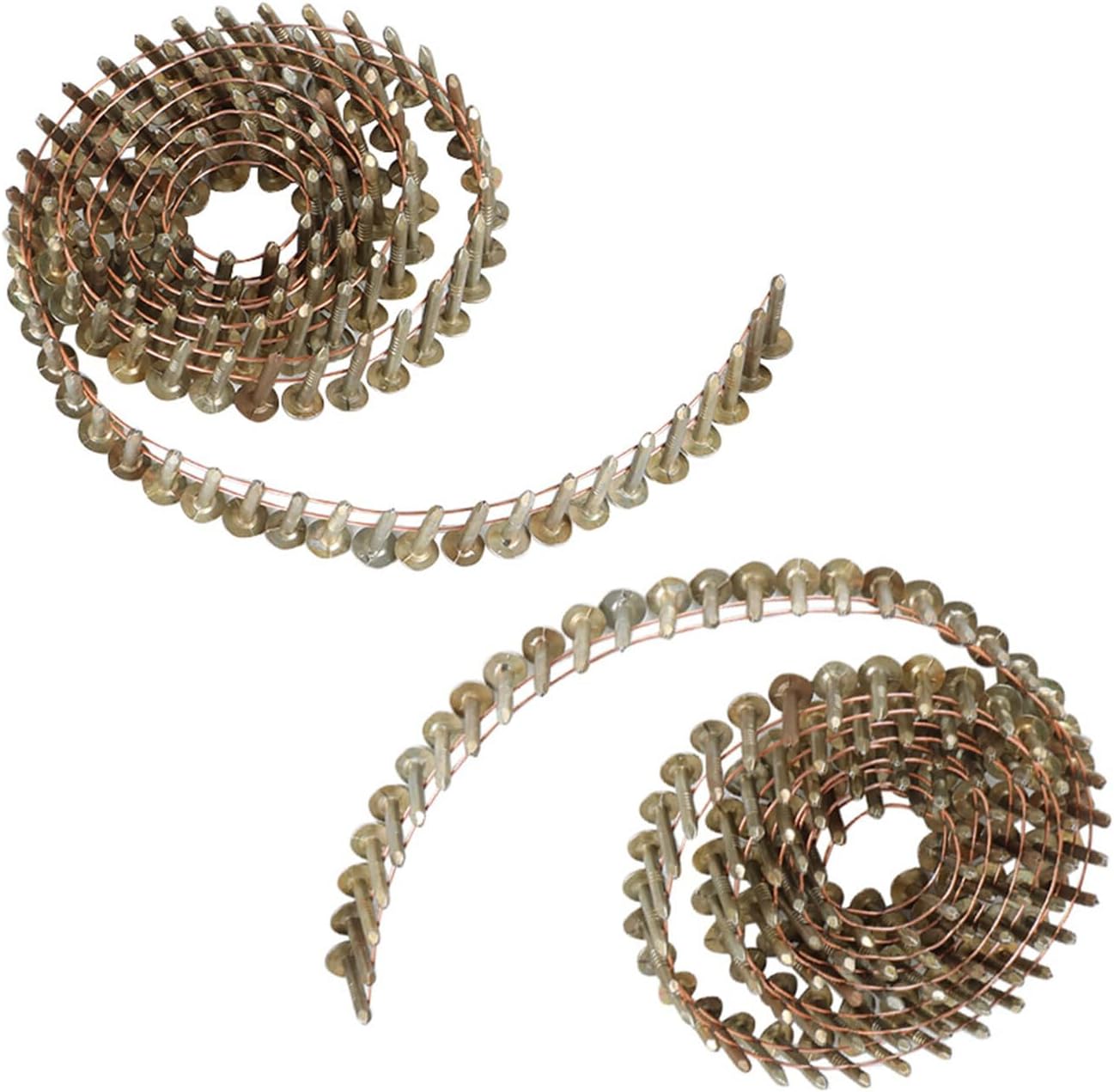 0.12 Inch x 7/8 Inch Siding Nails 15-Degree Full RoundHead Ring Shank Hot-Dipped Galvanized 3600 Count for Rough Nailing of Lathing and Sheathing Materials