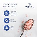 VED TATVA Himalayan Pink Rock Salt Crystals Whole/Granules/Sendha/Sindhav Namak, 450gm Jar/Unrefined & Natural, Used for Cooking, Baking, Sprinkling, Fermenting, Marinating gallery image