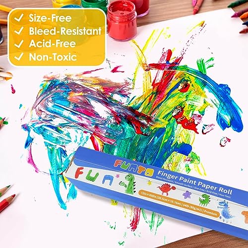 image for Funto Finger Paint Paper Roll, 12