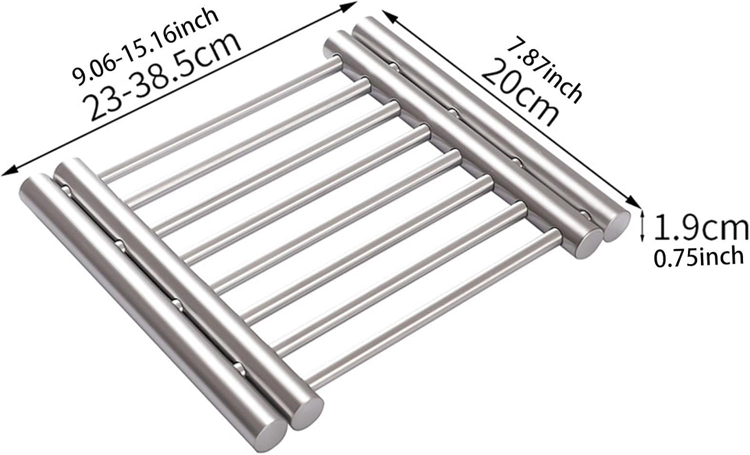 Stainless Steel Trivet Stainless Steel Pot Trivet Expandable Multipurpose Mat for Pots and Pan for Apartment Kitchen Bar Cafe