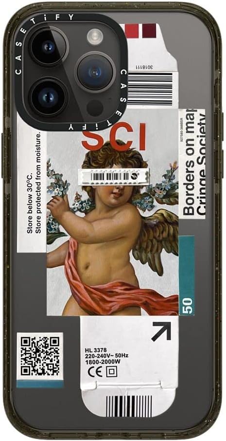 CASETiFY Impact iPhone 14 Pro Max Case [4X Military Grade Drop Tested / 8.2ft Drop Protection] - Below 30 Degrees - Glossy Black
