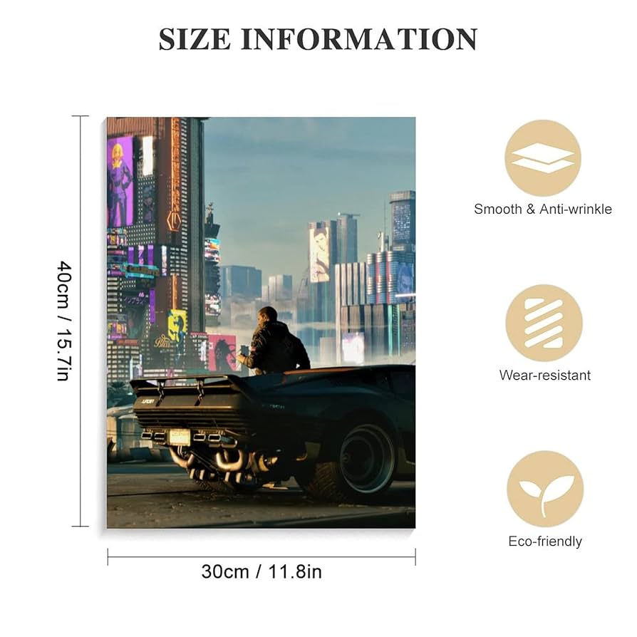 Amazon.co.jp: サイバーパンク2077 アートパネル 絵画 油絵