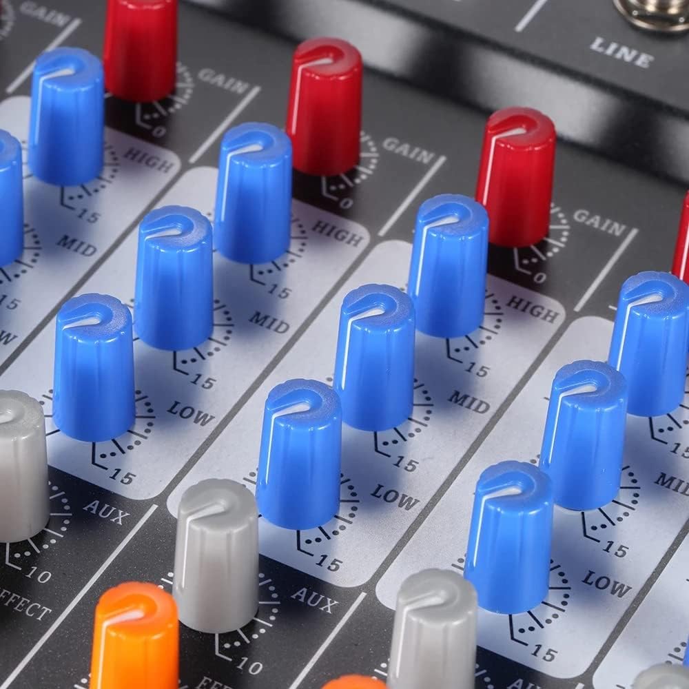 120S-USB12チャンネルマイクラインオーディオミキサーミキシングコンソールUSB XLR入力3バンドEQ48Vファンタム電源(