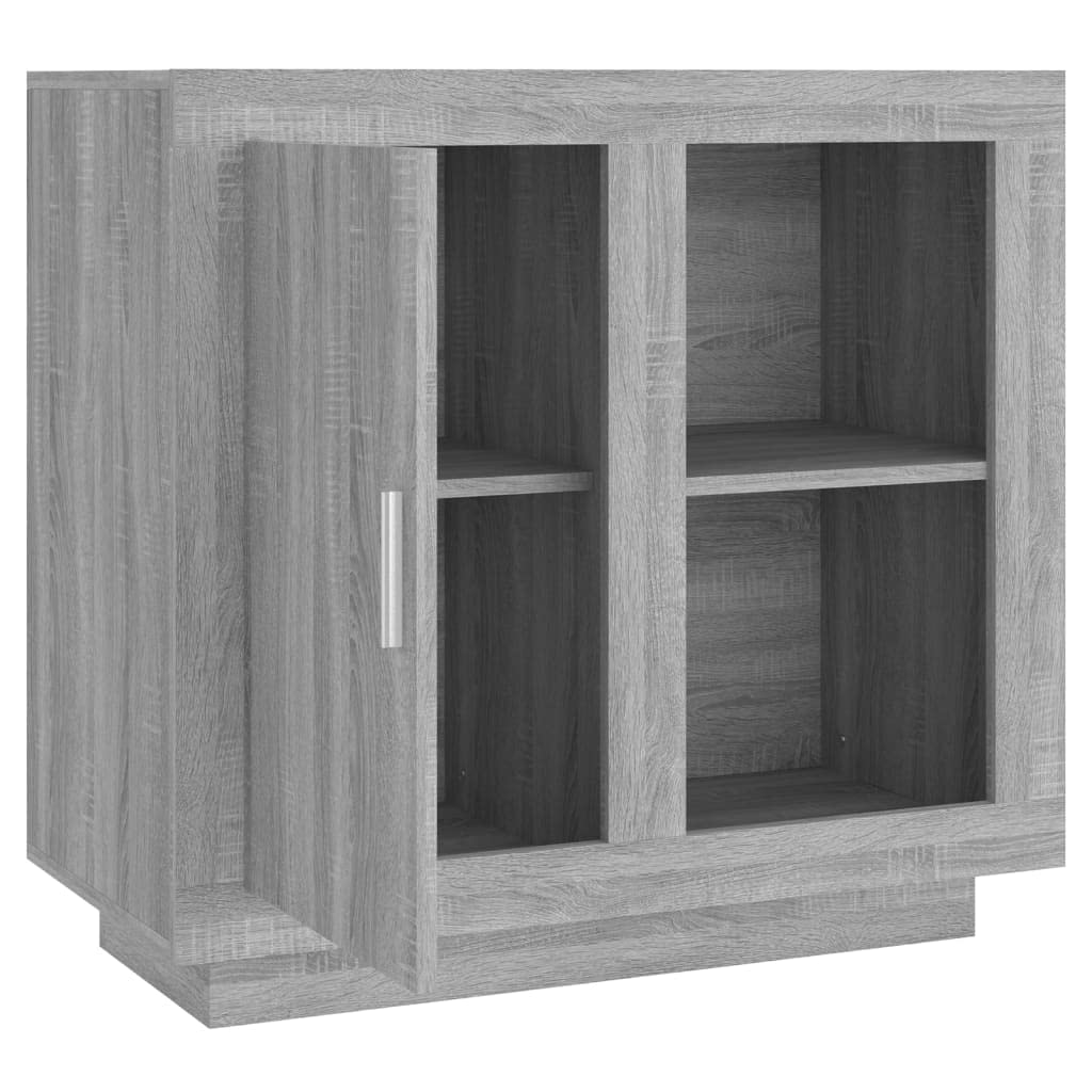 Generico Credenza Grigio Sonoma 80x40x75 cm,Armadietti e portaoggetti,Buffet e credenze-817238
