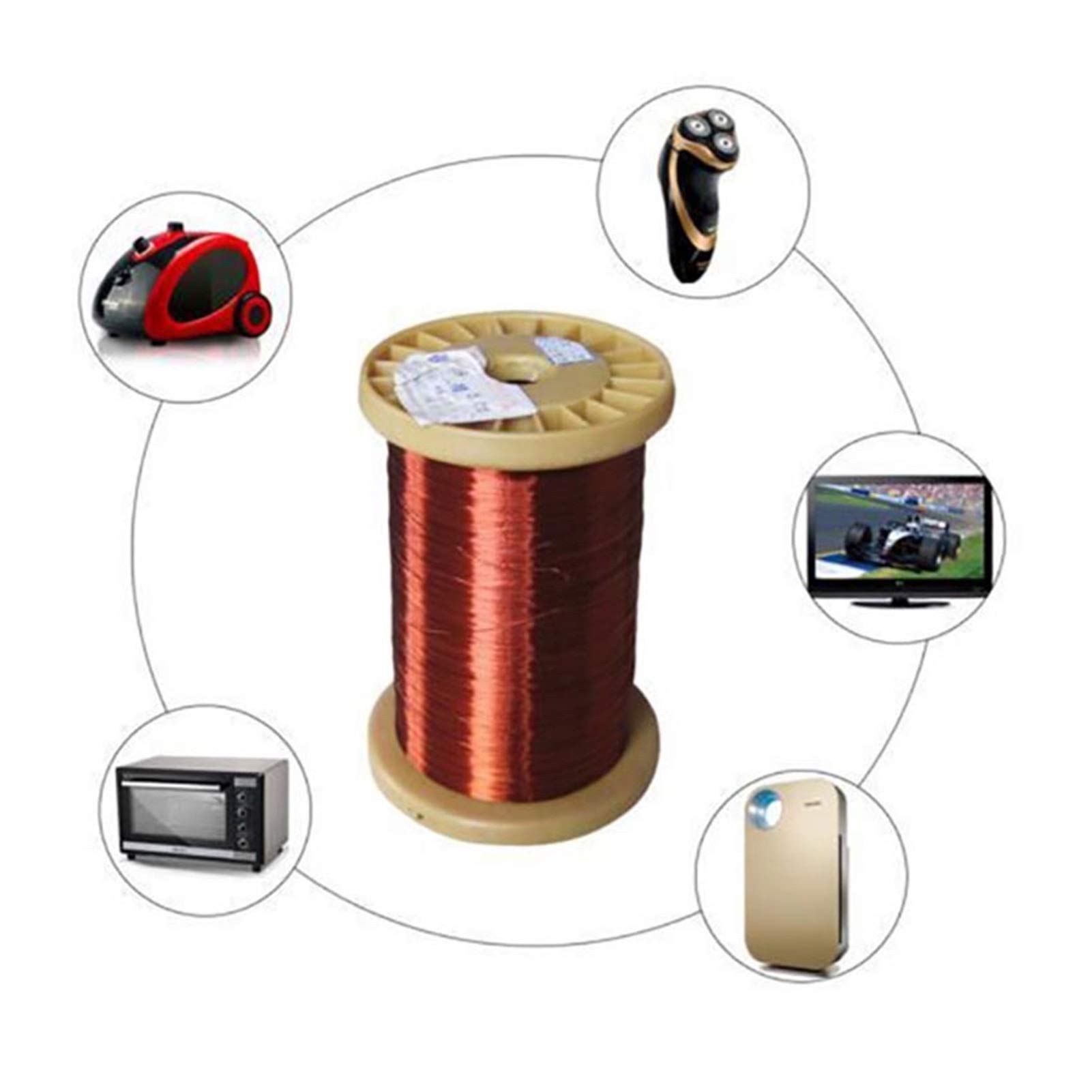 1 kg/rolka 0,03mm ~ 1,6 mm Qa-1/155 EnameLed Copper Wire Machine Emalia Uszczelniaczowe Magnes Coil Druty magnetyczne(1.5mm 1kg)