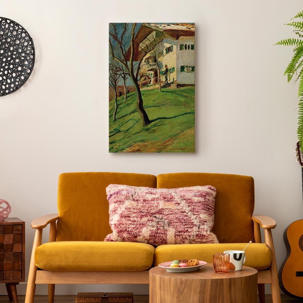murando - Quadro Acustico August Macke 40x60 cm 1 Pezzo schiuma acustica Quadri Moderni Soggiorno - Stampa su Tela Pannelli Fonoassorbenti Decorativi Decorazione Parete Alberi l-F-10677-b-a