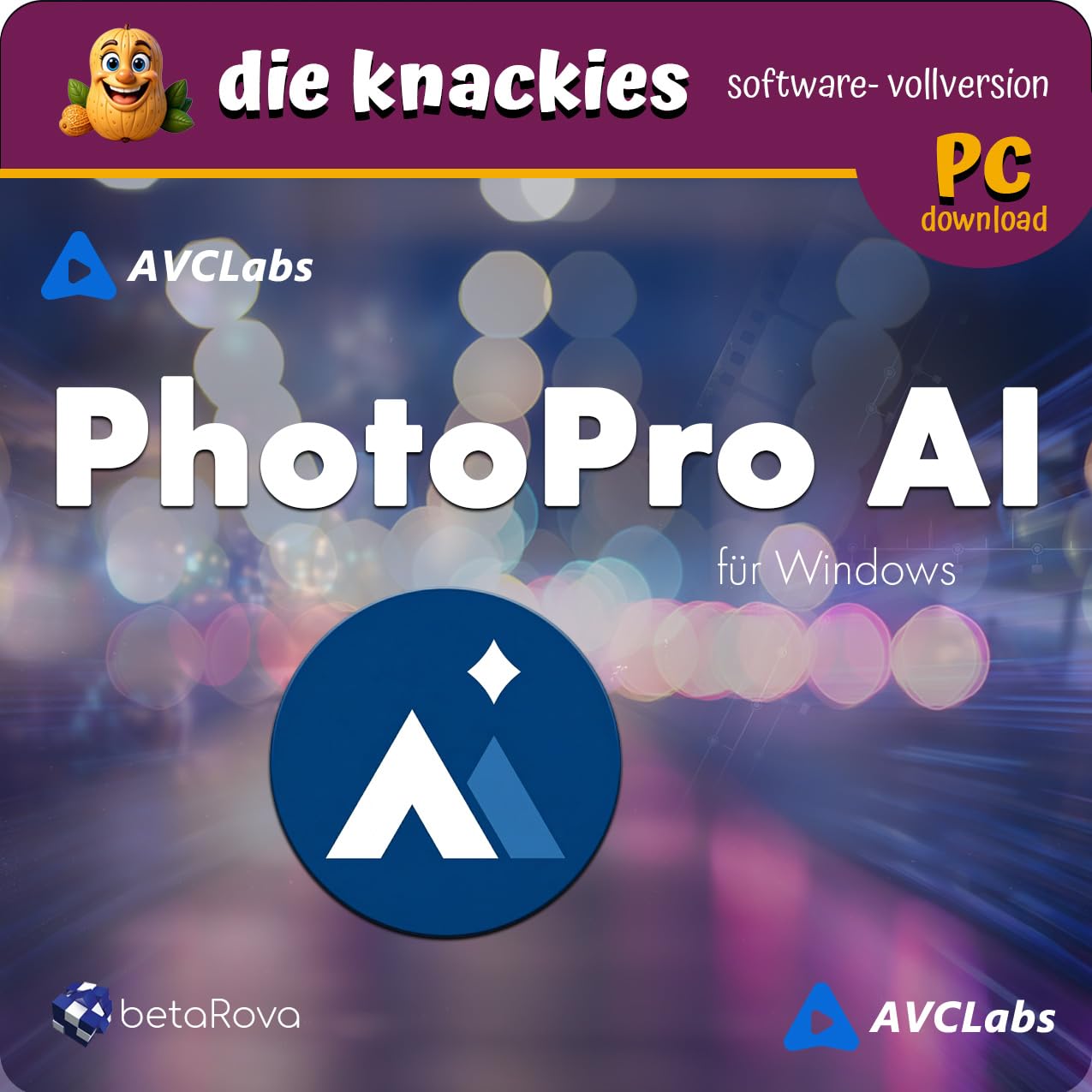 die knackies - AVCLabs PhotoPro AI für PC | KI Foto-Editor & Bildbearbeitung | AI Upscaling bis 8K, Hintergrund entfernen, AI Inpaint & Objekte ersetzen, Fotos restaurieren
